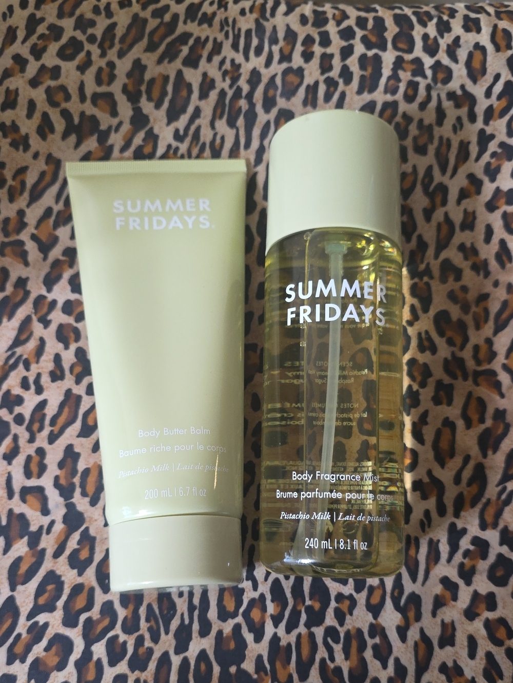 Summer Fridays Pistachio Milk Body Butter Balm & Fragrance Mist - Pale Green